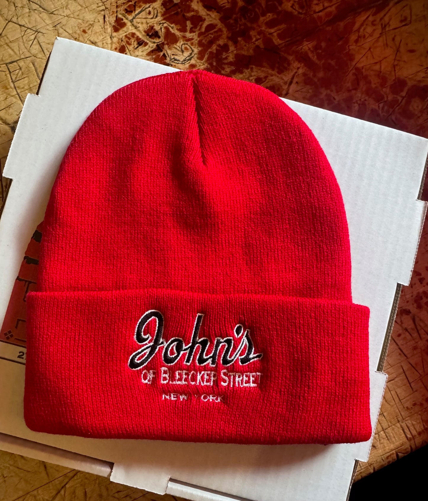 John's Fire Engine Red Beanie