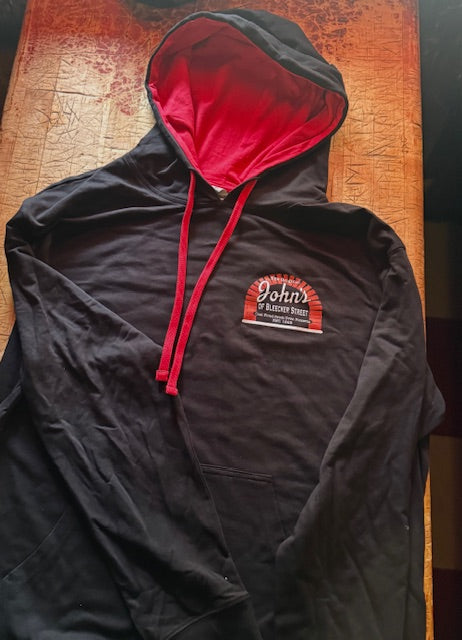 *Light Weight Hoody Black/Red